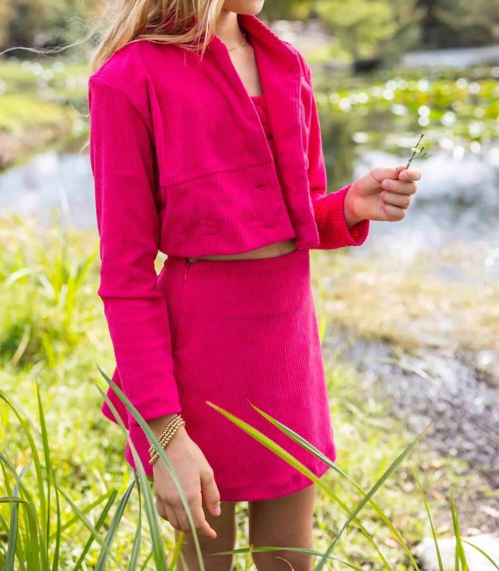 NEW PEIXOTO cara cord skirt in crushed berry